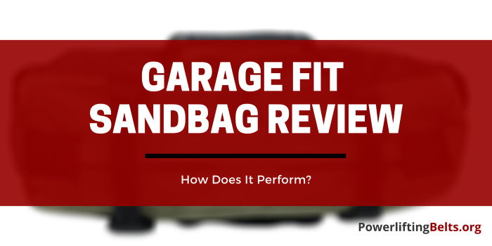 Garage Fit Sandbag review